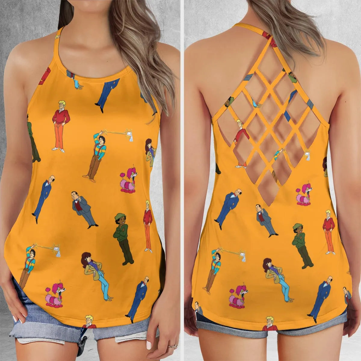 Criss Cross Tank Top - 5WL82BYU