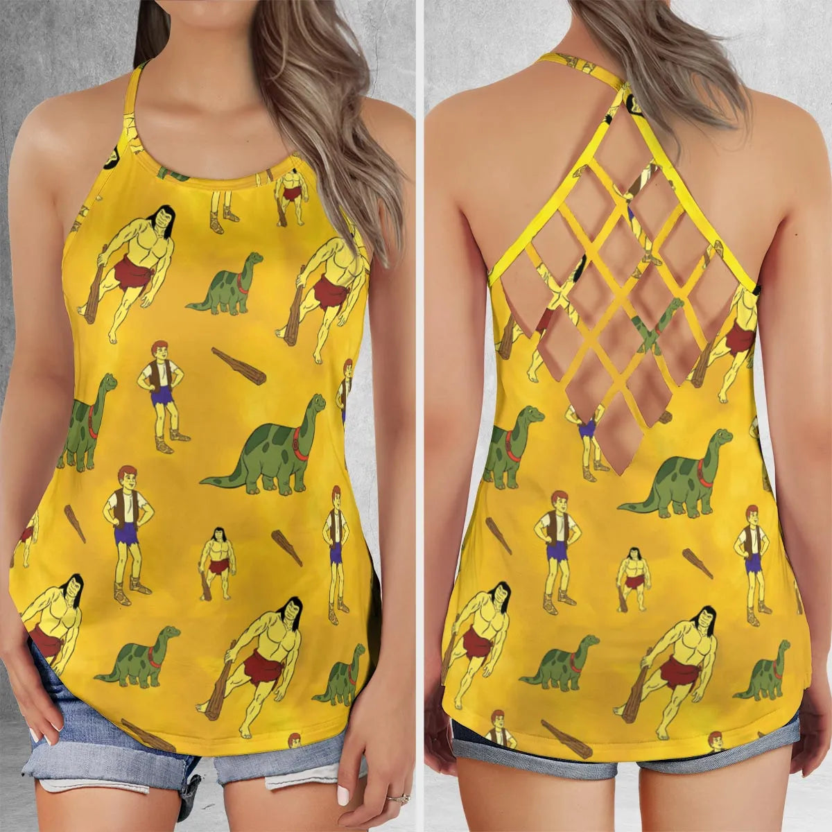 Criss Cross Tank Top - E5ZUYB8M