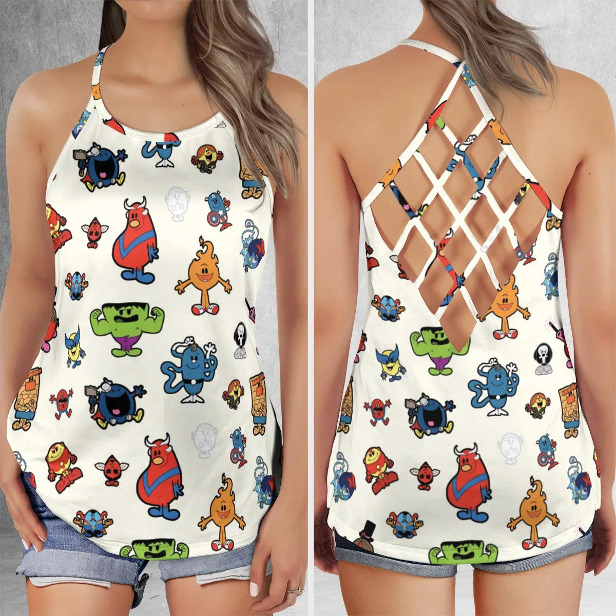 Criss Cross Tank Top - S571HUAS