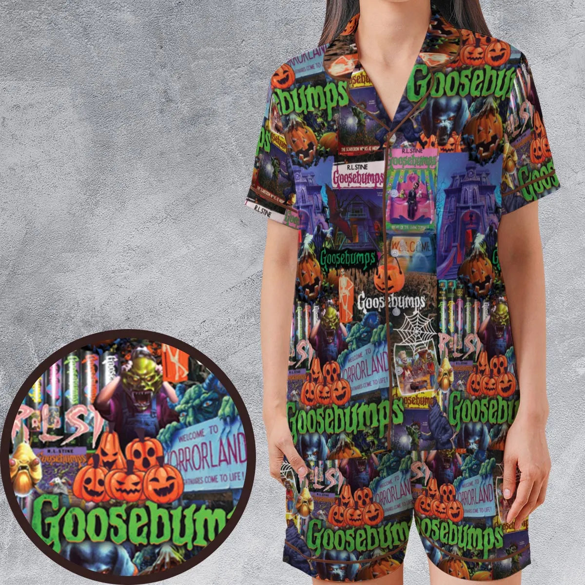 Satin Short-Sleeve Pajamas Set - 4Q5R6NWH