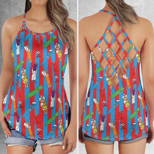 Criss Cross Tank Top - BQANVBAK -  - 1
