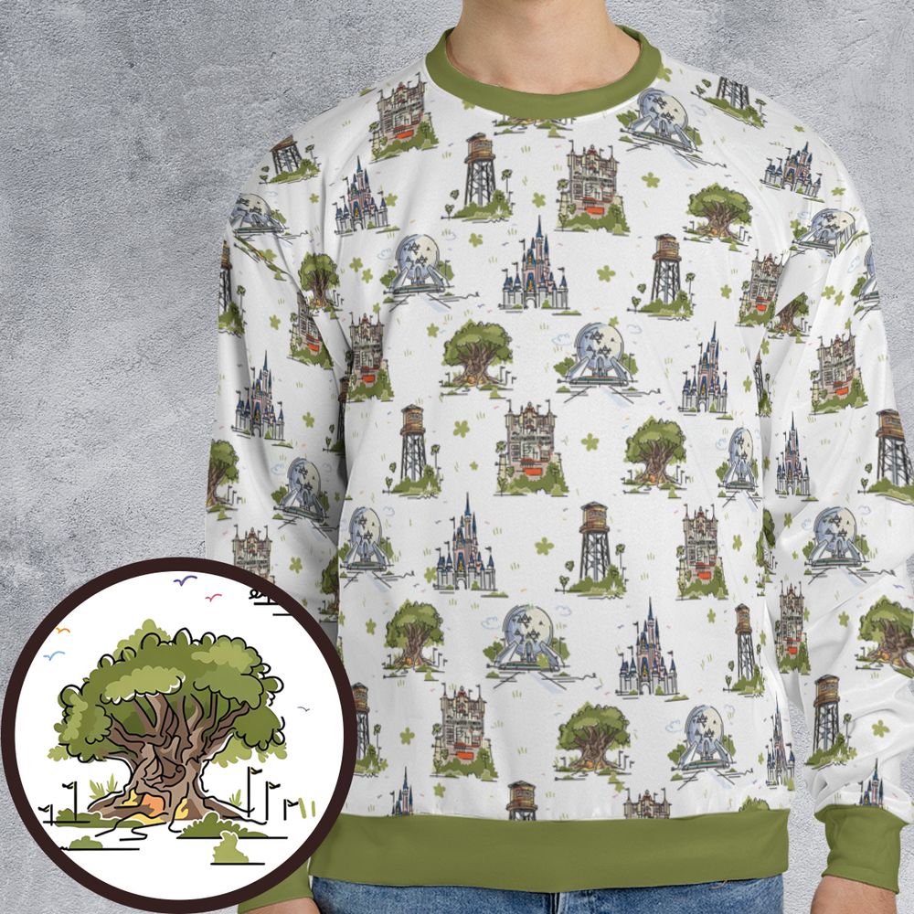 All-over Print Sweatshirt - YDXABVEX -  - 1