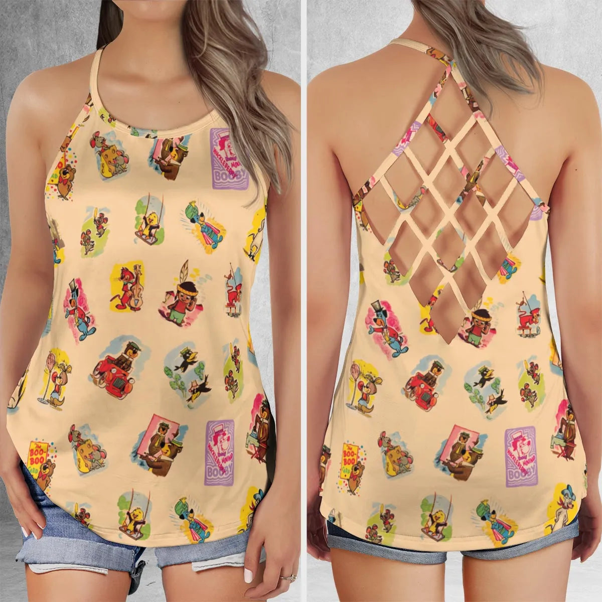 Criss Cross Tank Top - W2VTNAP1