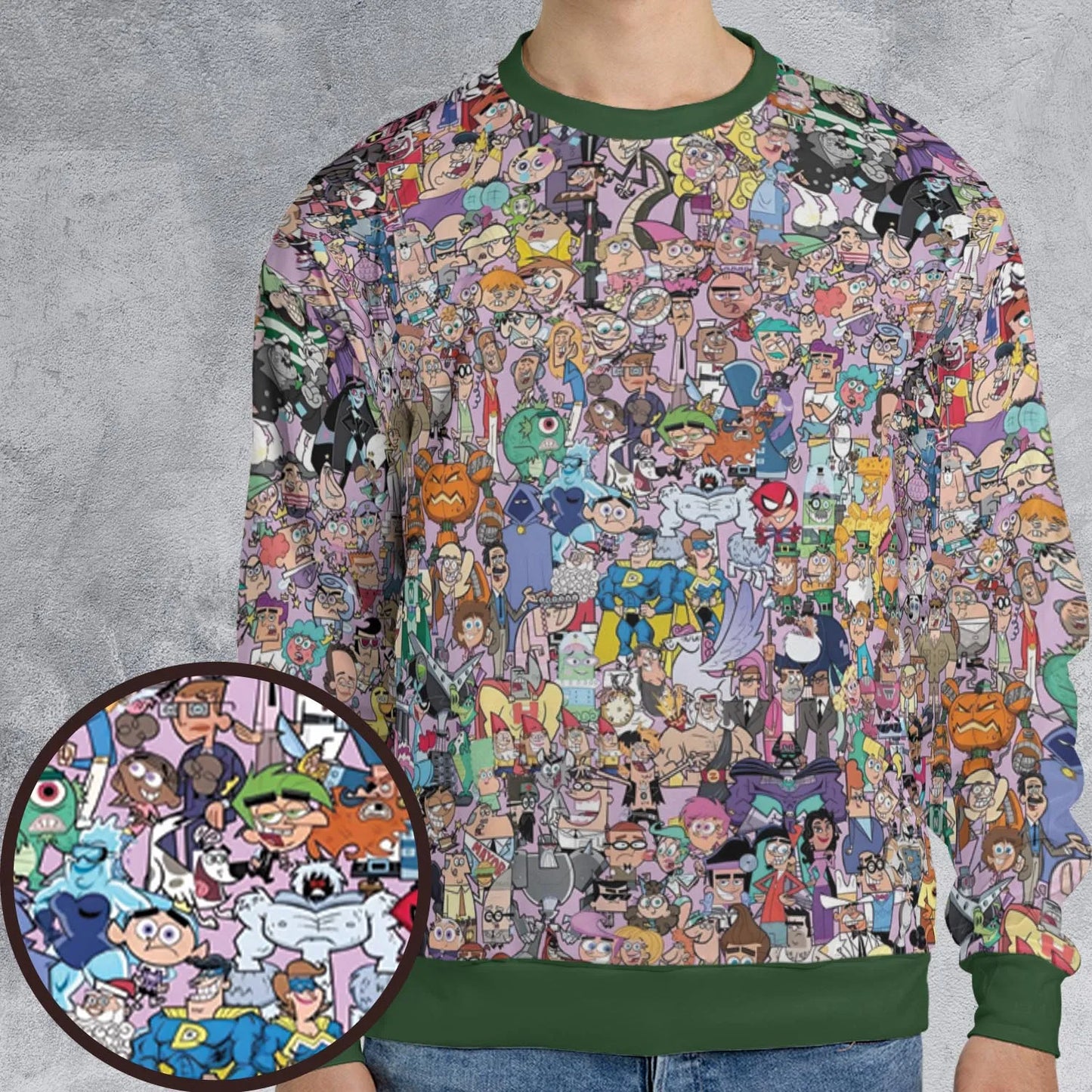 All-over Print Sweatshirt - JVV9VC1Z