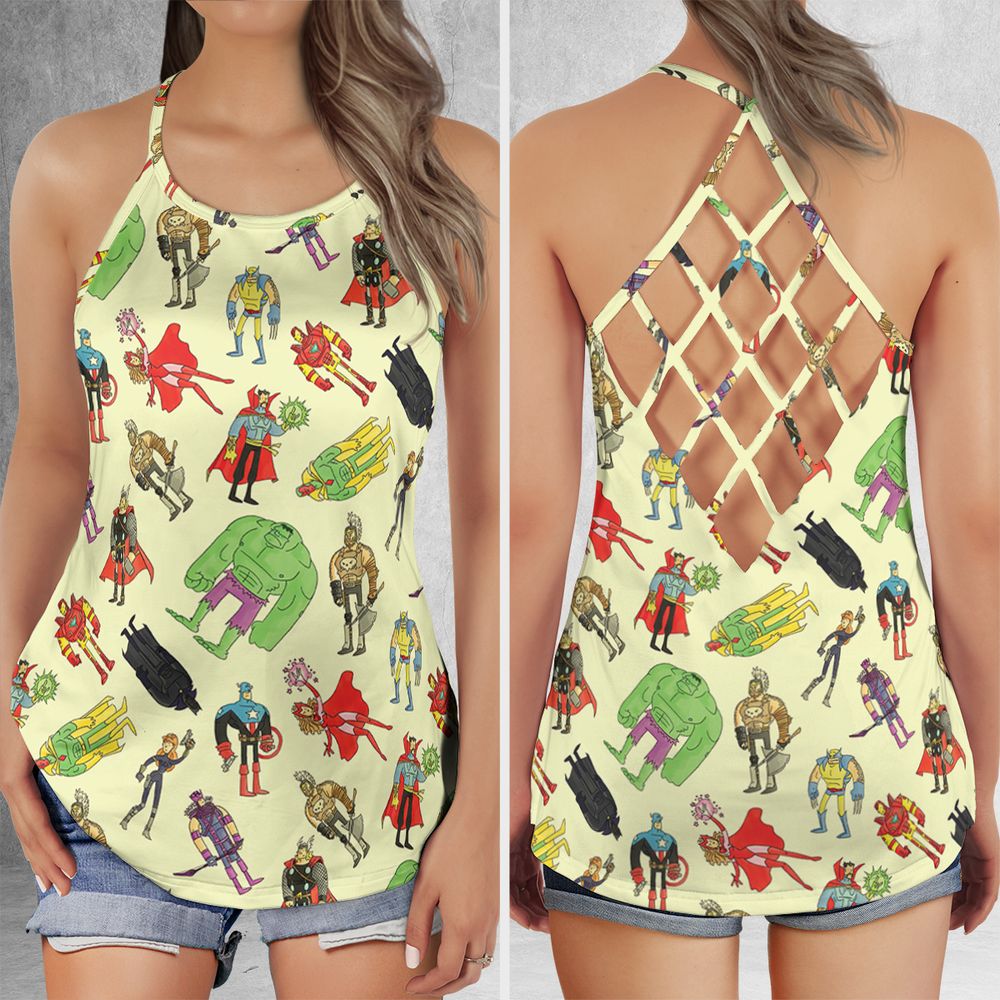 Criss Cross Tank Top - YRHZF6BU -  - 1