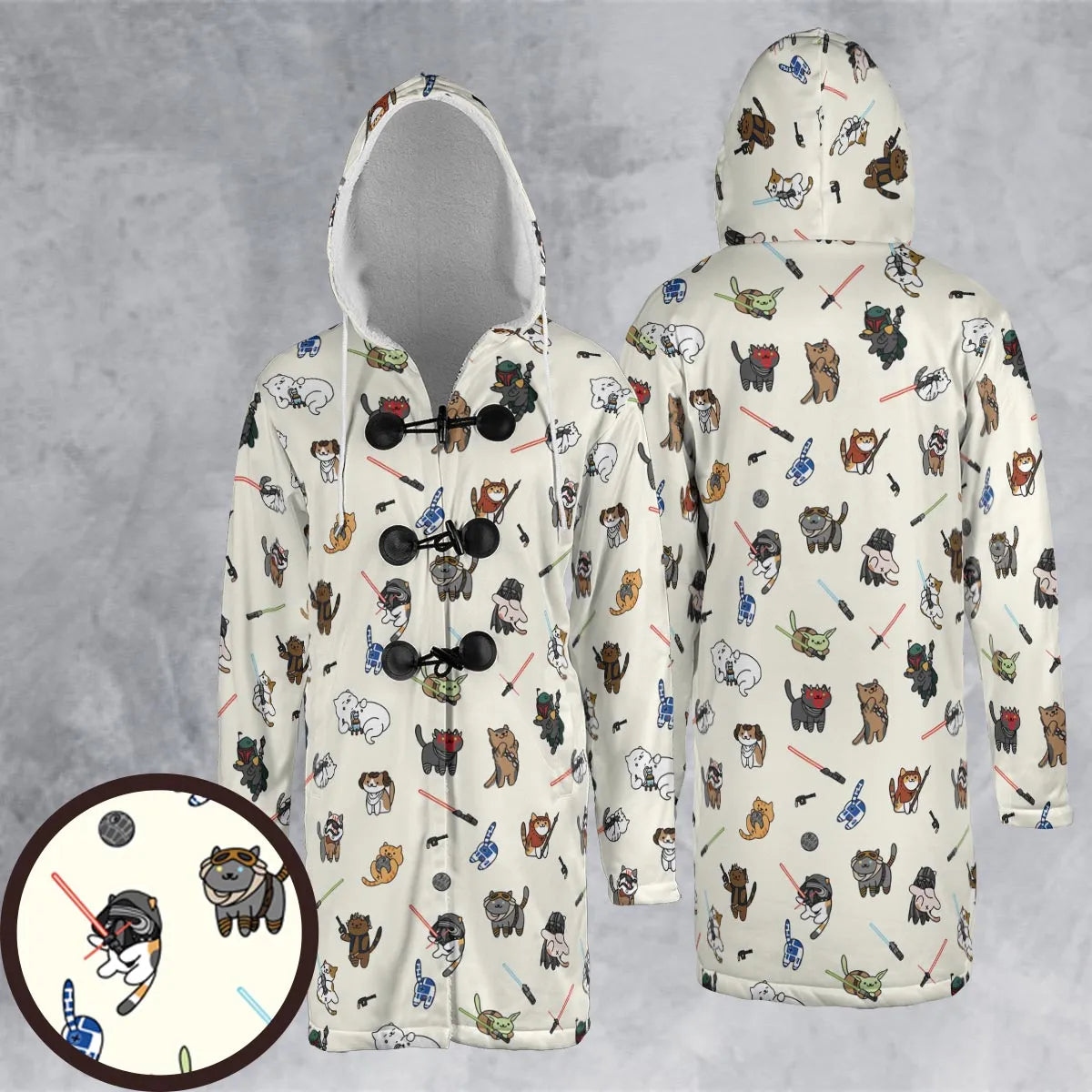 Hooded Cloak Coat - 5VEW2DQY