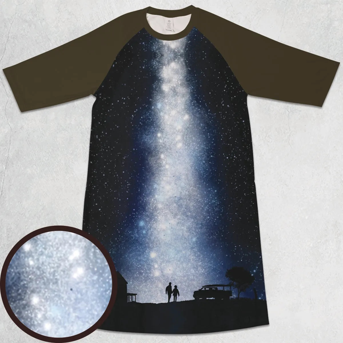 3/4 Sleeve Raglan Dress - GETZ5K9Q