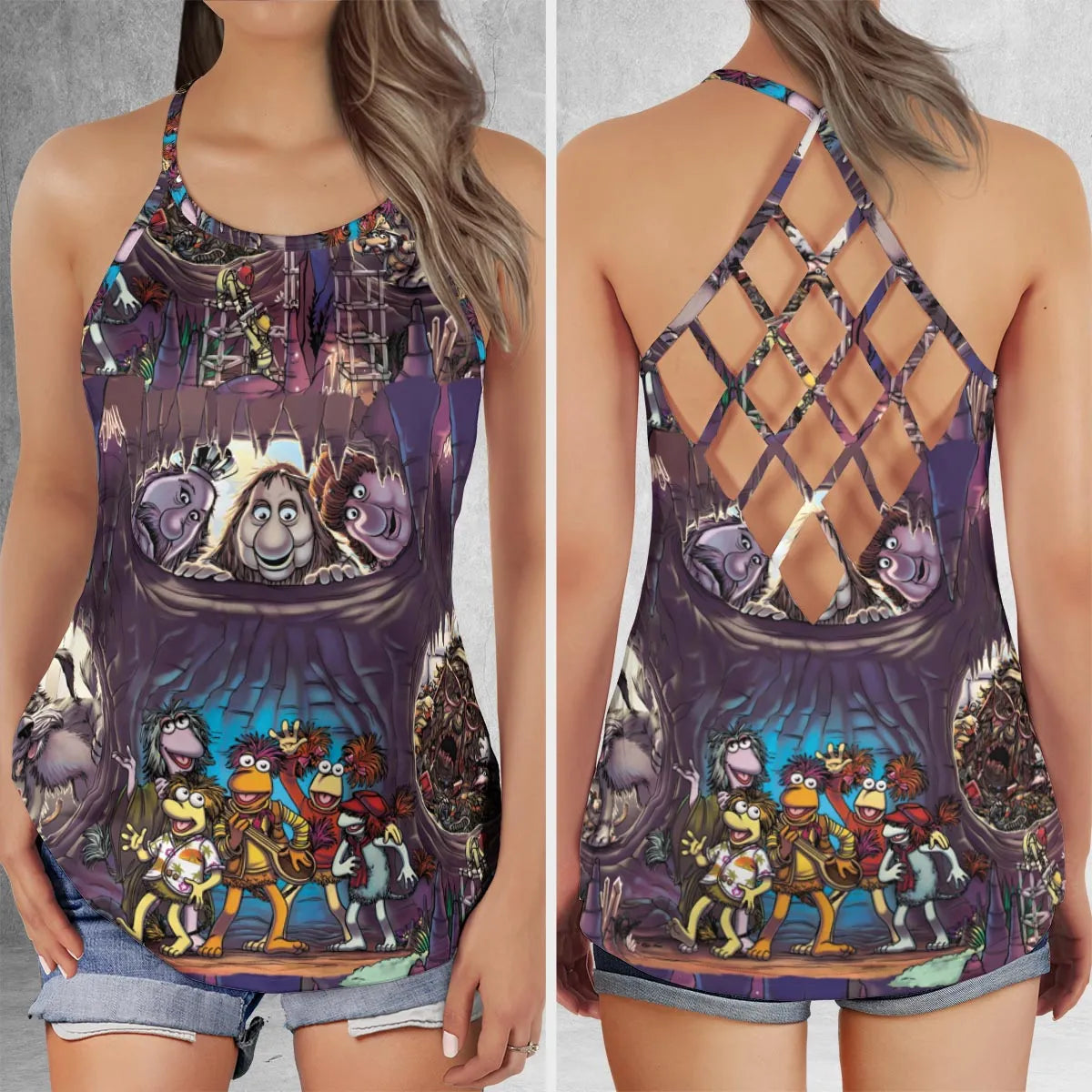 Criss Cross Tank Top - MVFUU7UZ