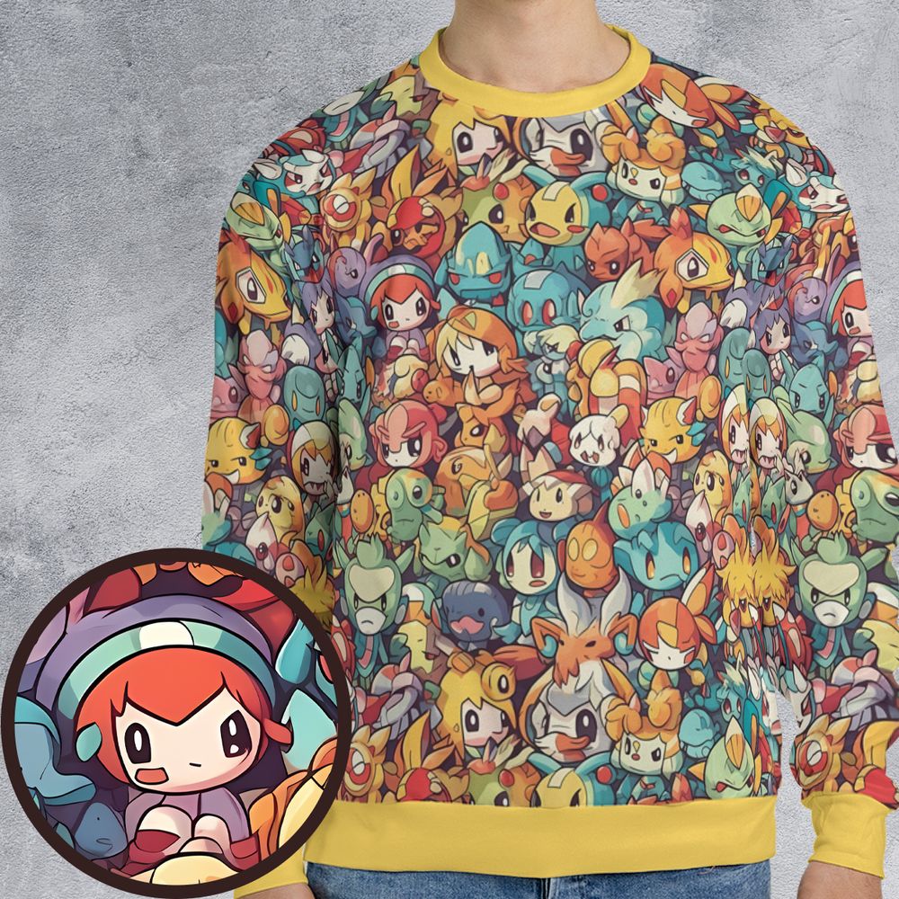 All-over Print Sweatshirt - VUAXQ4TA -  - 1