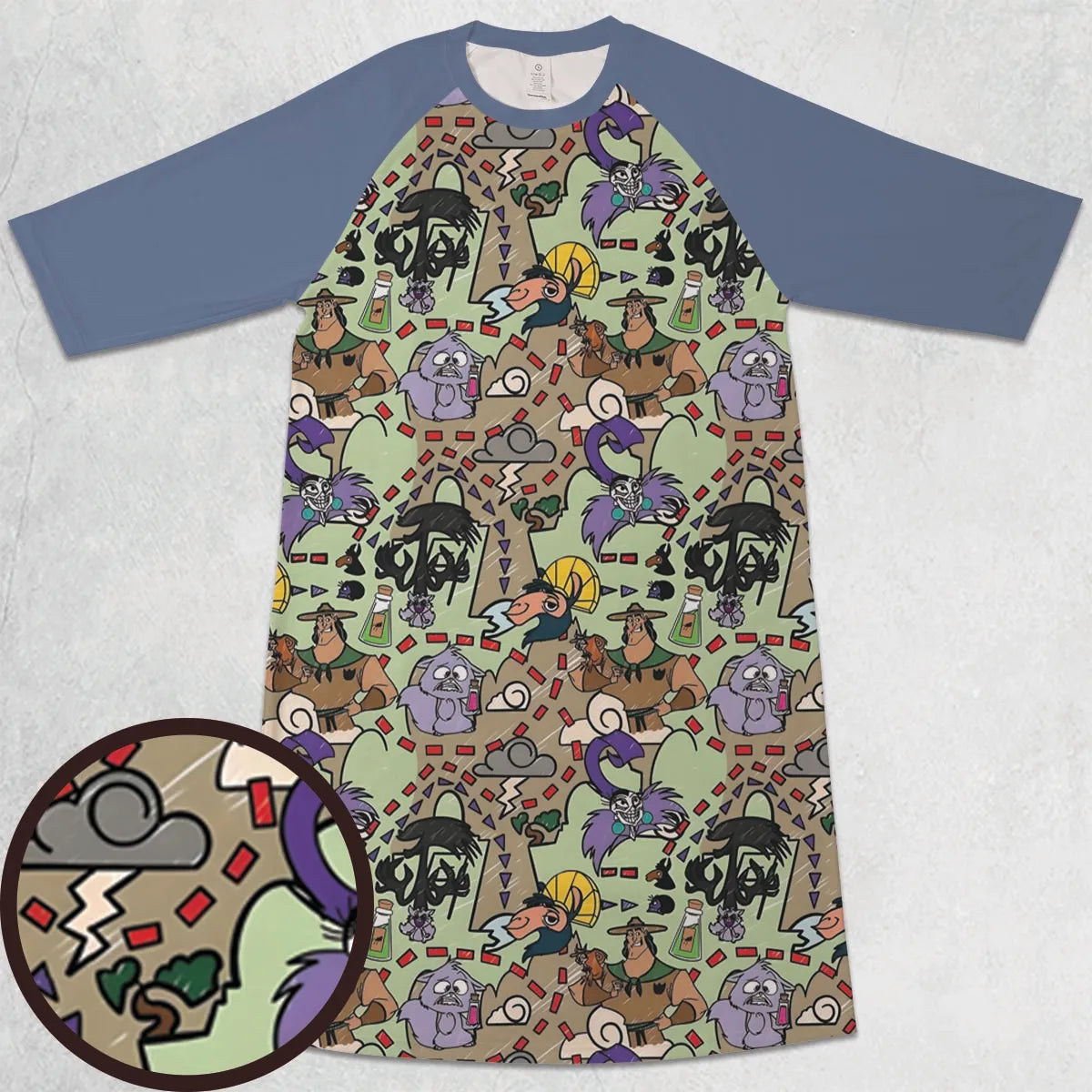 3/4 Sleeve Raglan Dress - T5X8XKZL