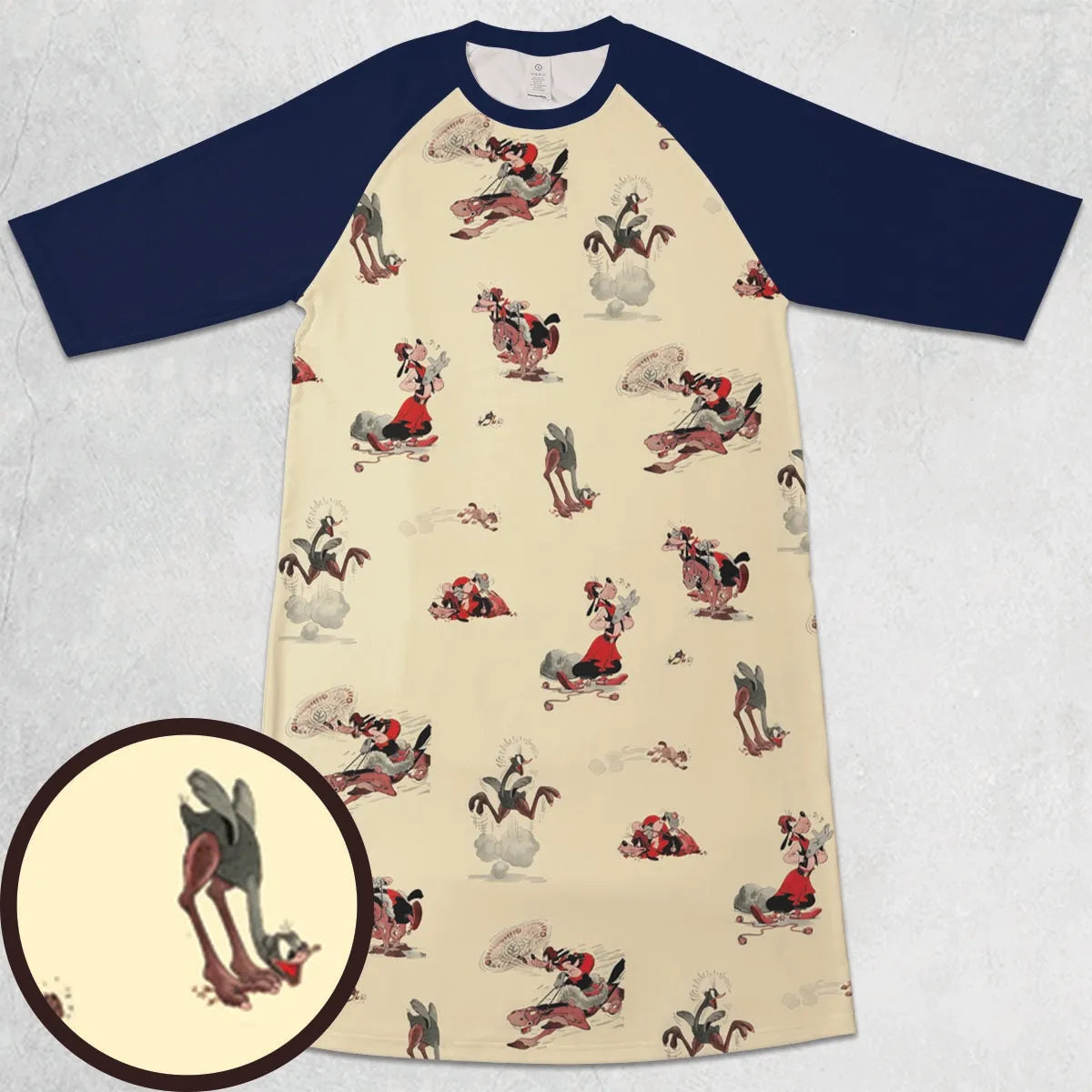 3/4 Sleeve Raglan Dress - W4HQW56P