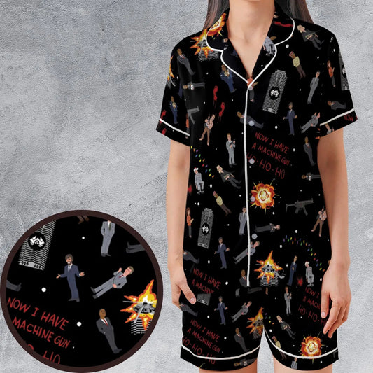 Satin Short-Sleeve Pajamas Set - GQUXW9JH