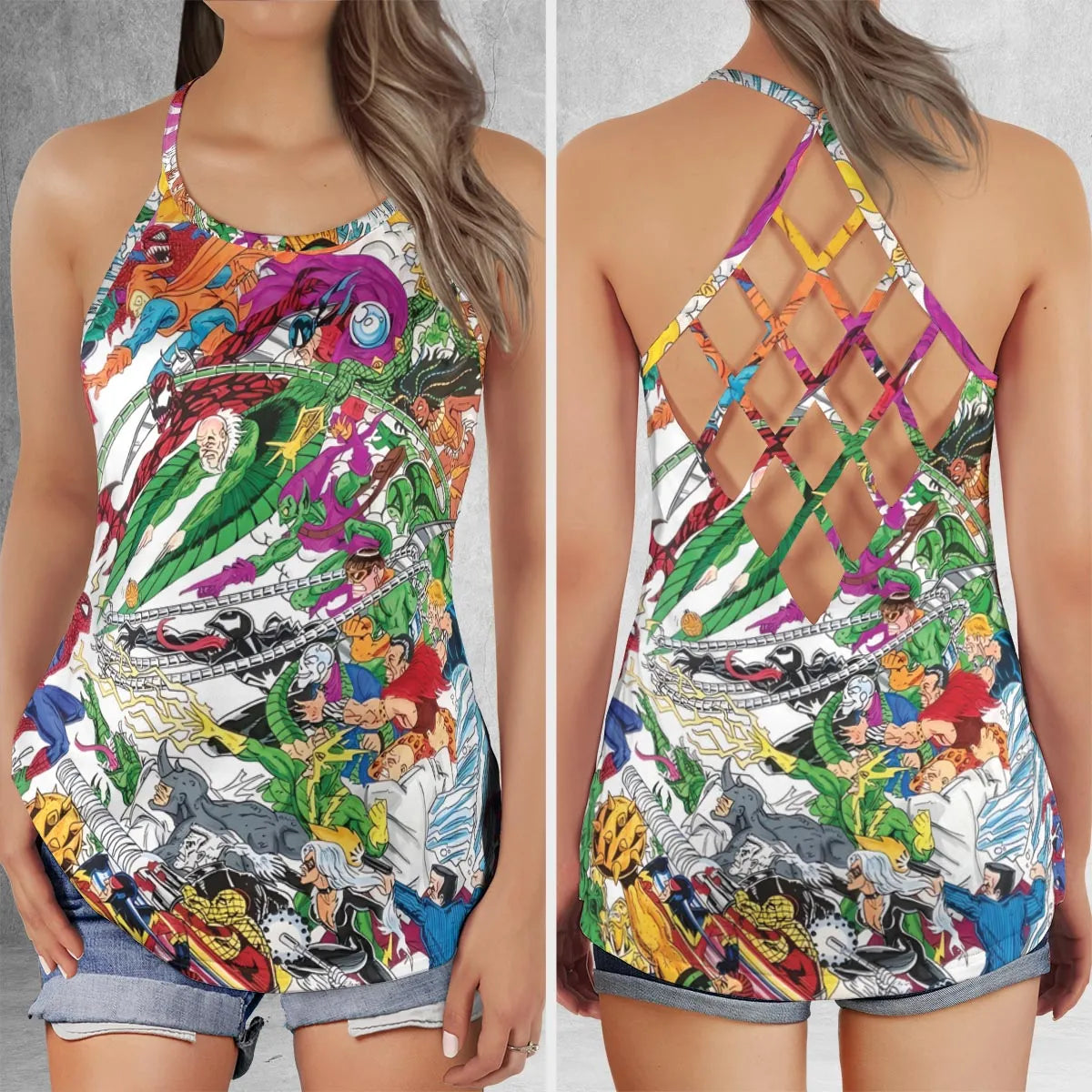 Criss Cross Tank Top - 6CG1PAFN