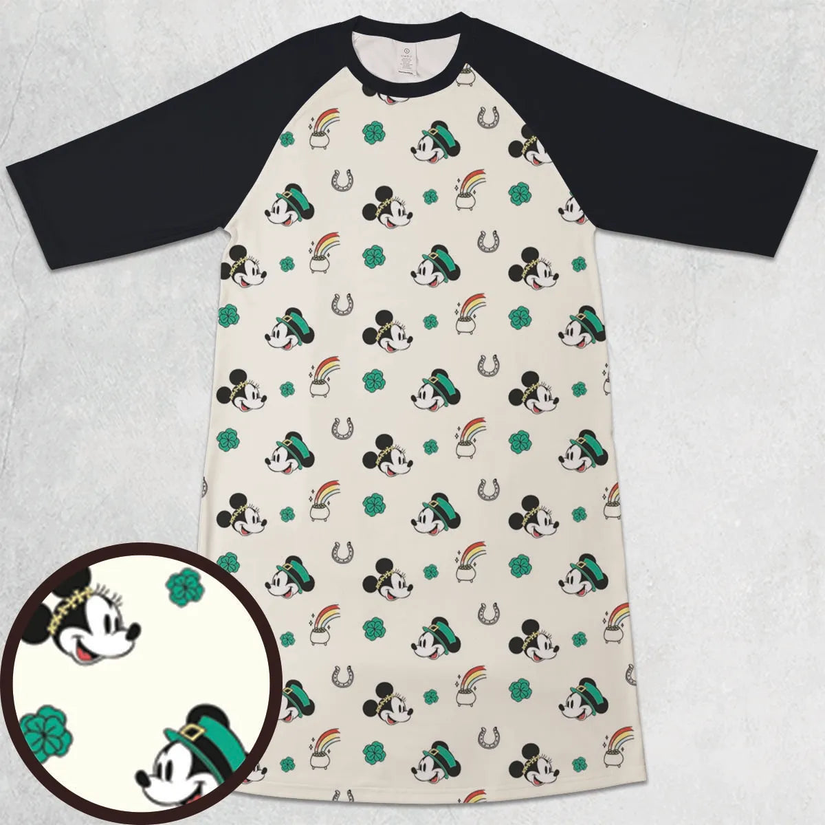 3/4 Sleeve Raglan Dress - RX4NX4UA
