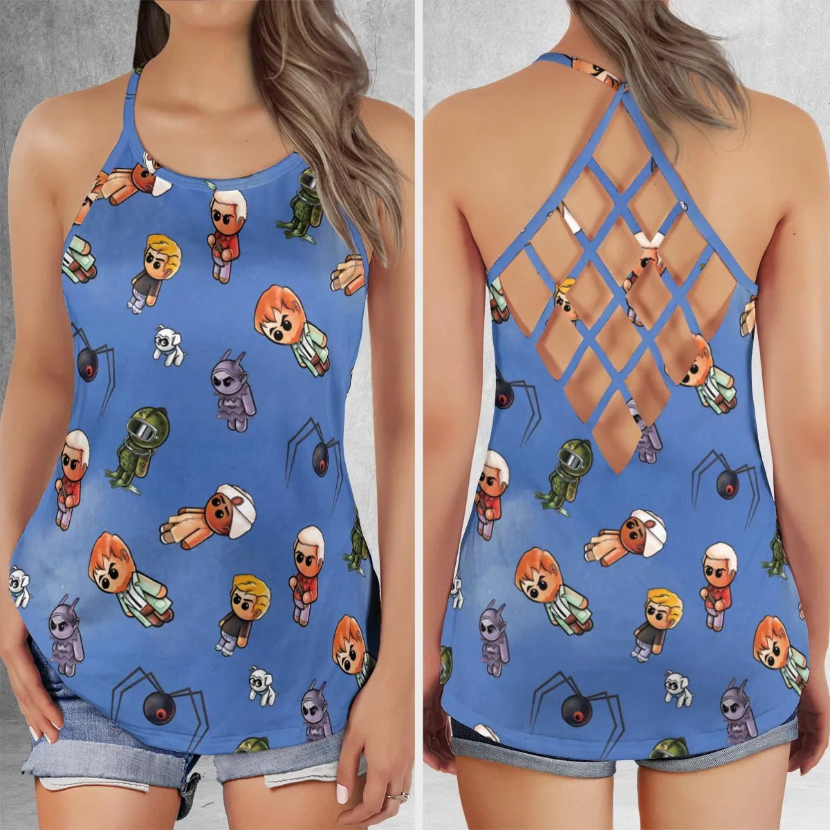 Criss Cross Tank Top - EZCXBXUF