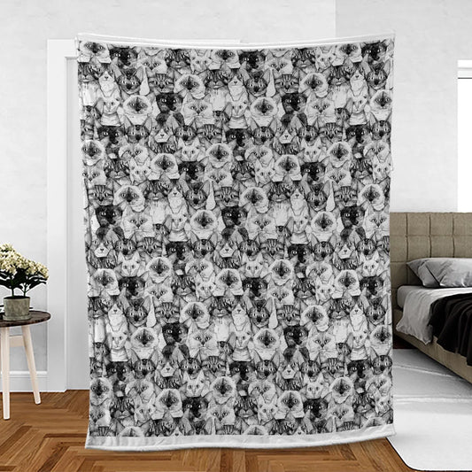 Just Cats Fleece Blanket