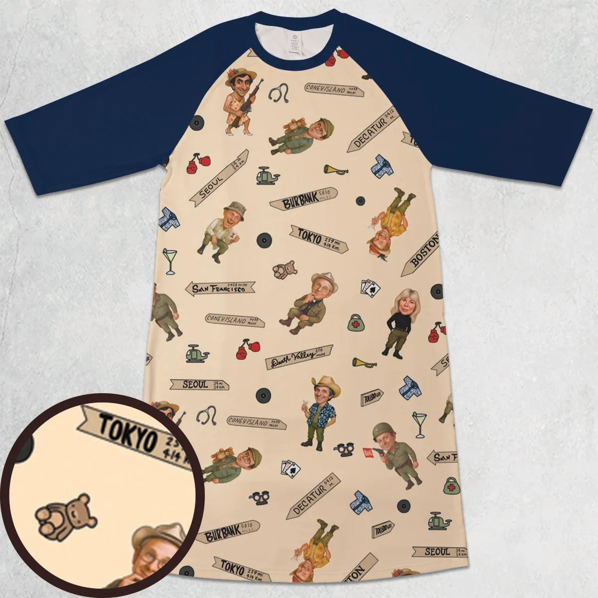 3/4 Sleeve Raglan Dress - 2FN2DEHN