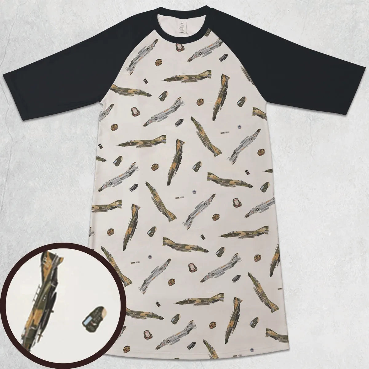 3/4 Sleeve Raglan Dress - UKGC35N4