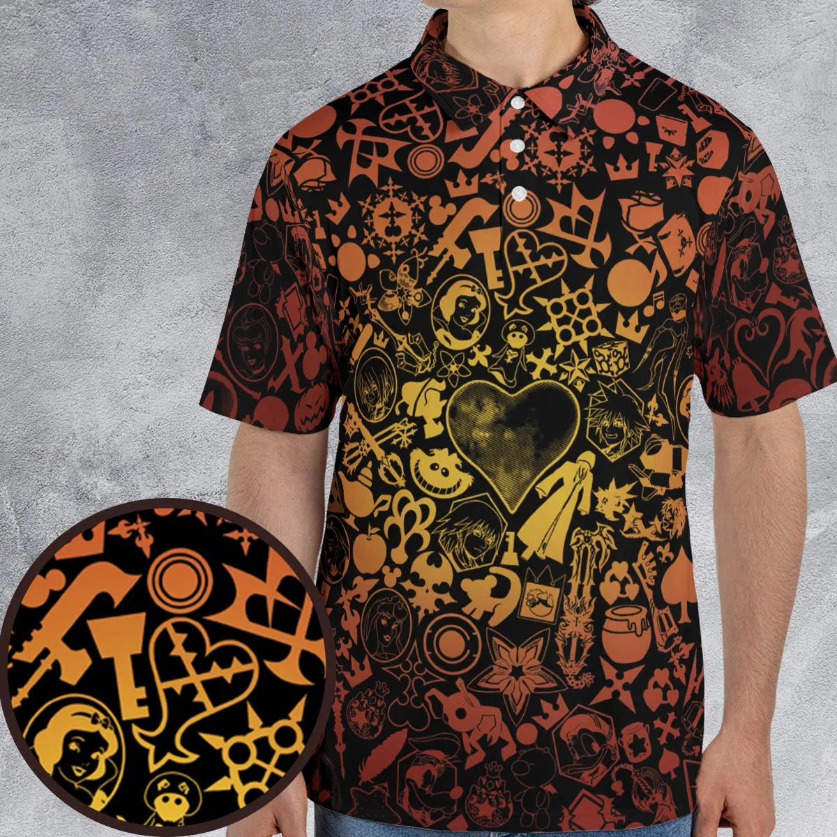 AOP Men/Women Polo Shirt - RVM4G3GQ