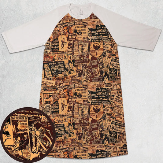 3/4 Sleeve Raglan Dress - N2UZSTSE