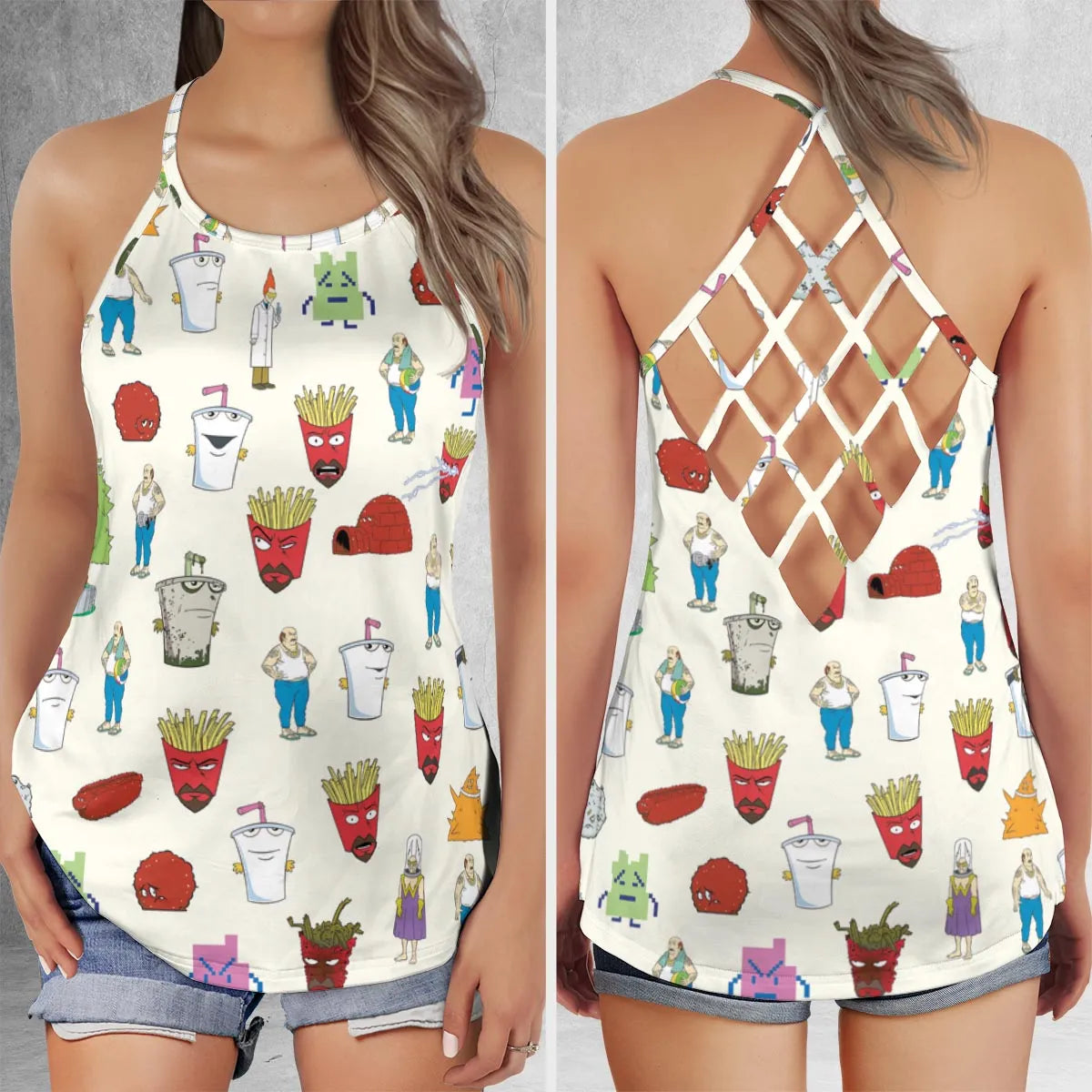 Criss Cross Tank Top - P1DKNYBM