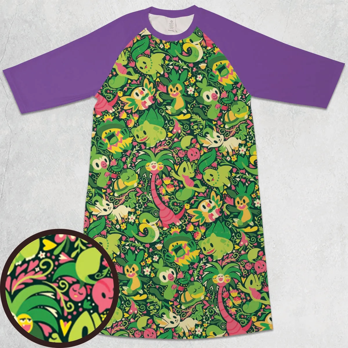 3/4 Sleeve Raglan Dress - BN6SZZYH