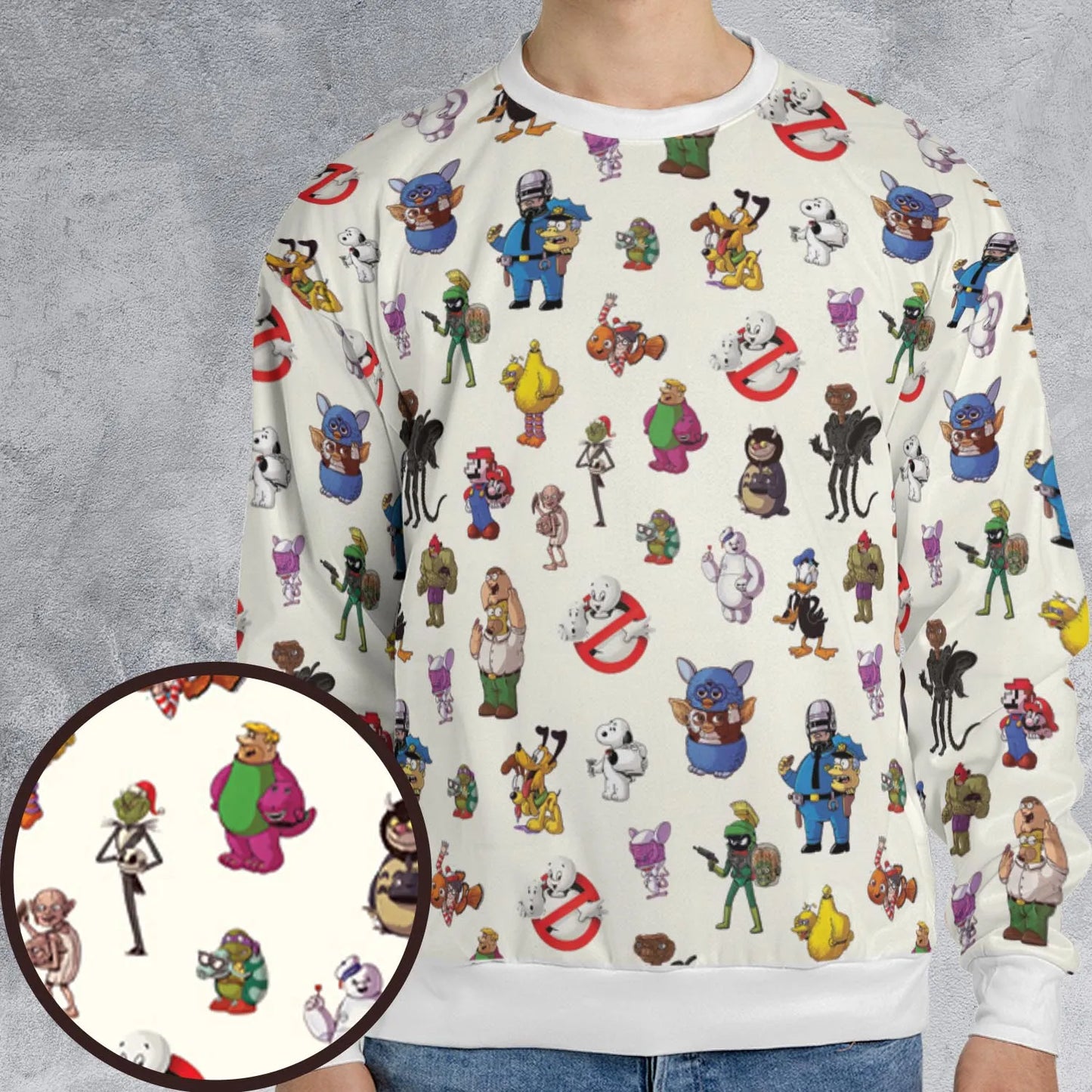 All-over Print Sweatshirt - W6HFEBYP