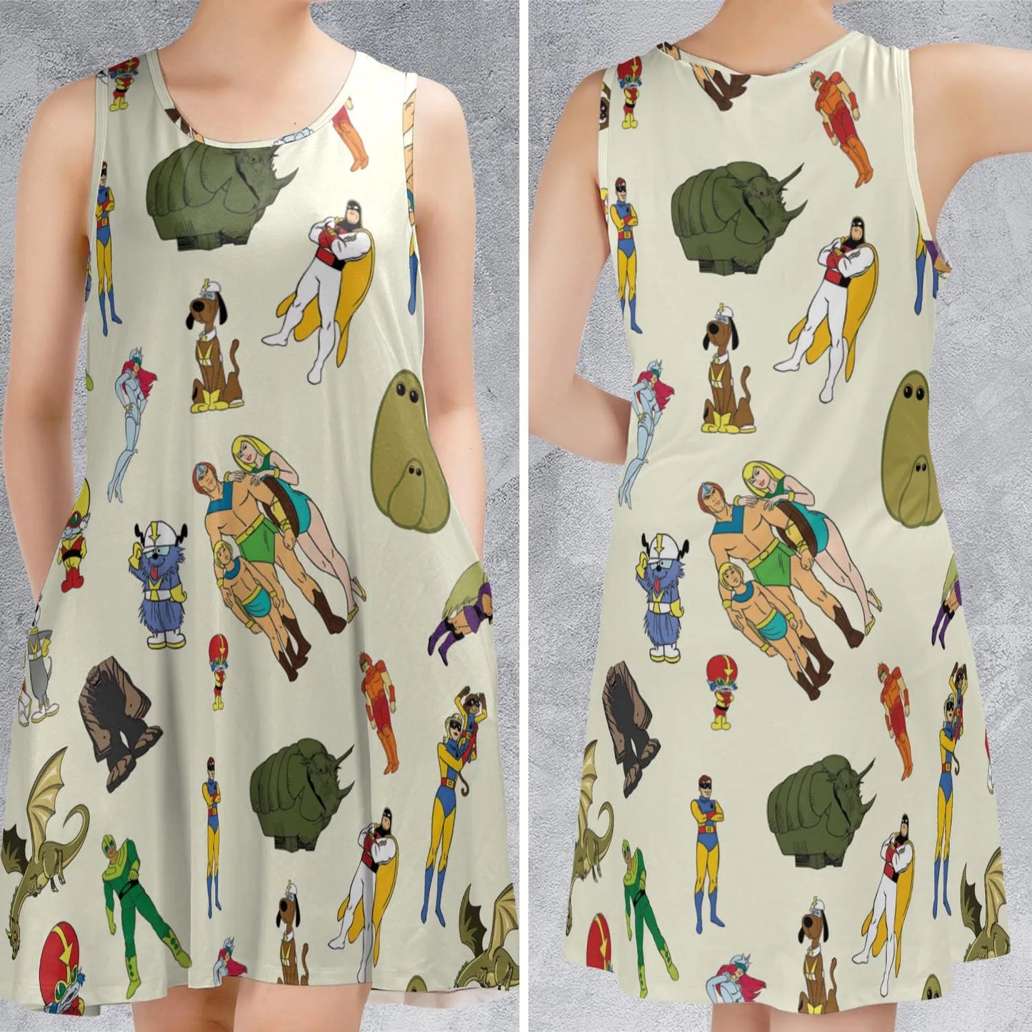Sleeveless Dress - QPABA777