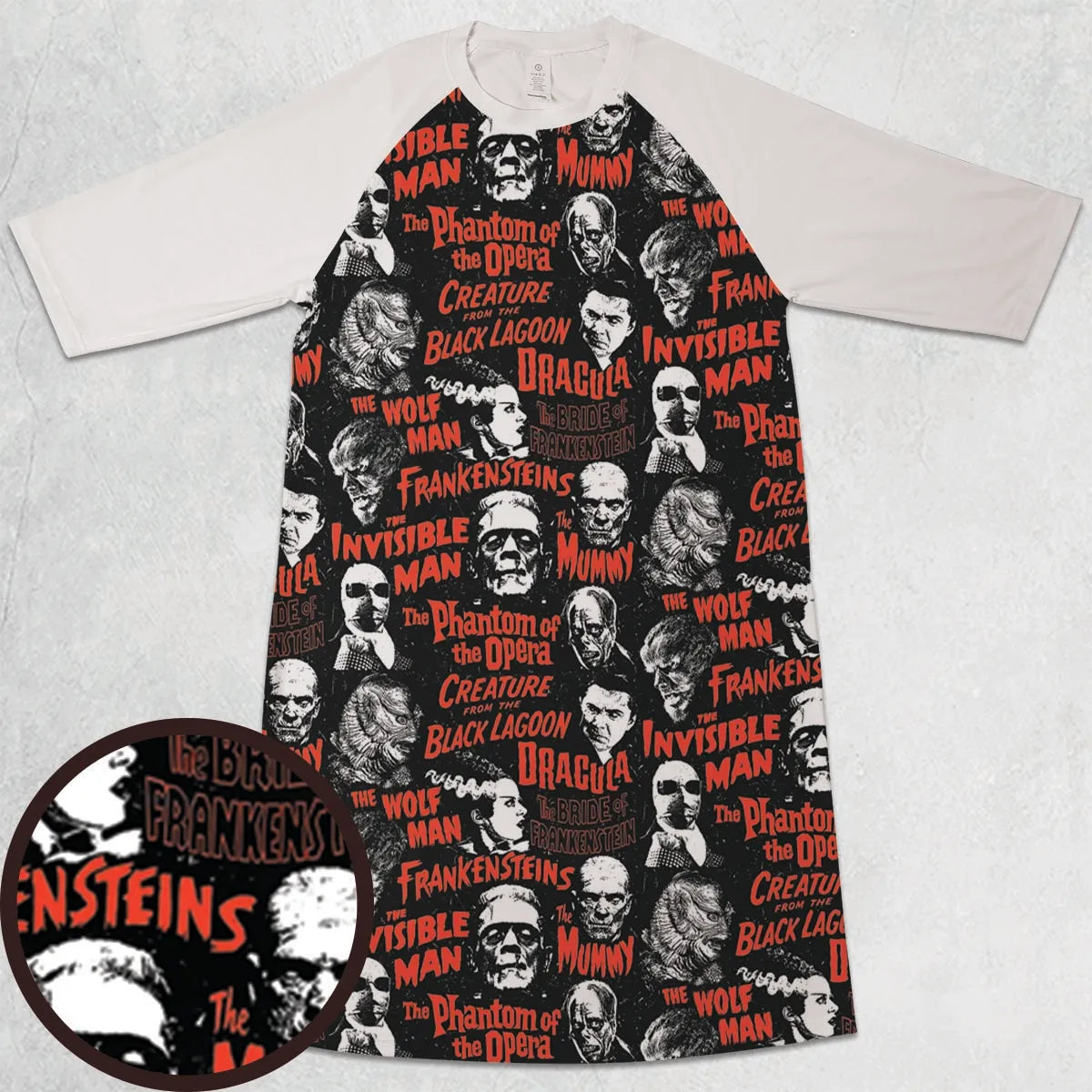 3/4 Sleeve Raglan Dress - Z7KQTXSP