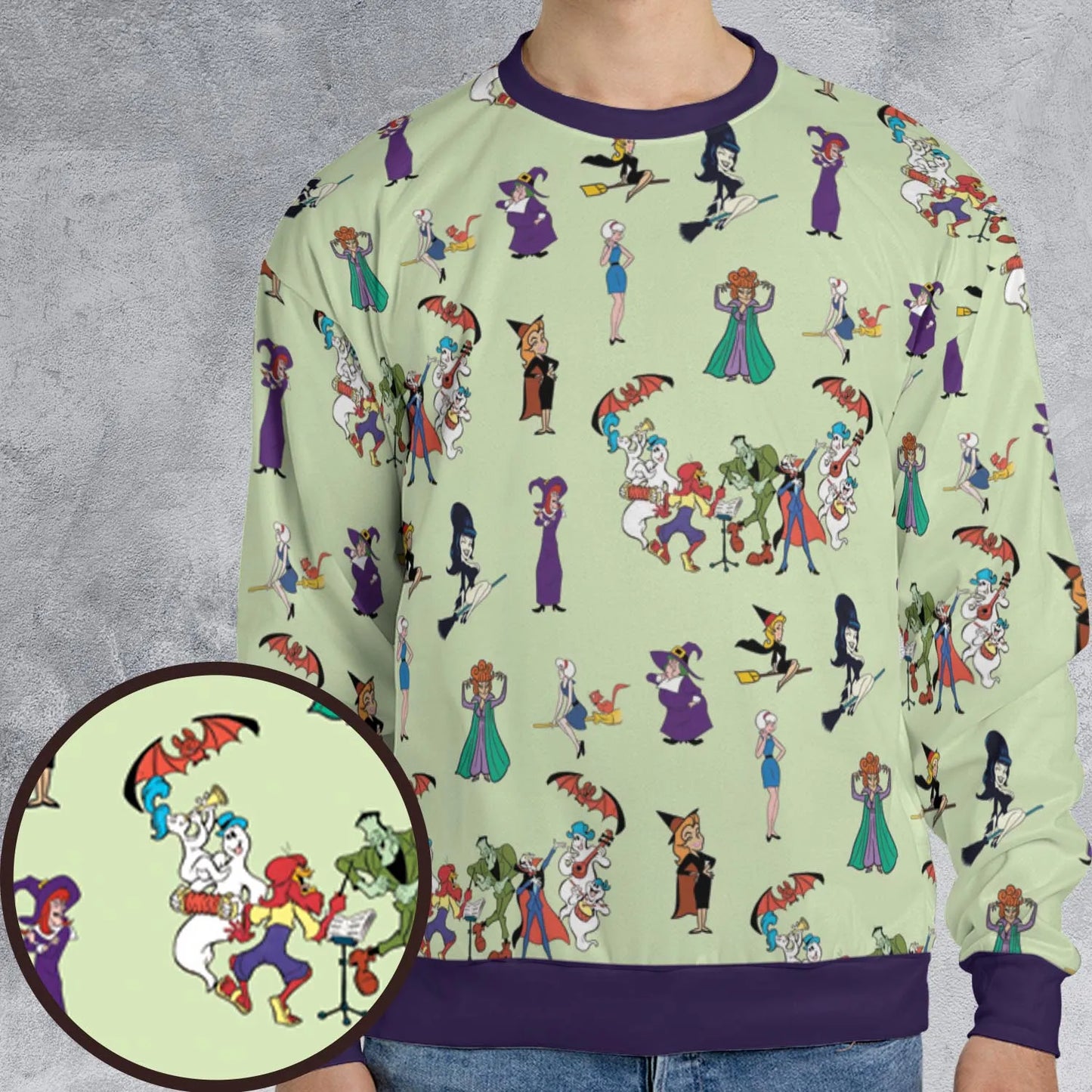 All-over Print Sweatshirt - HJ3AAB9C