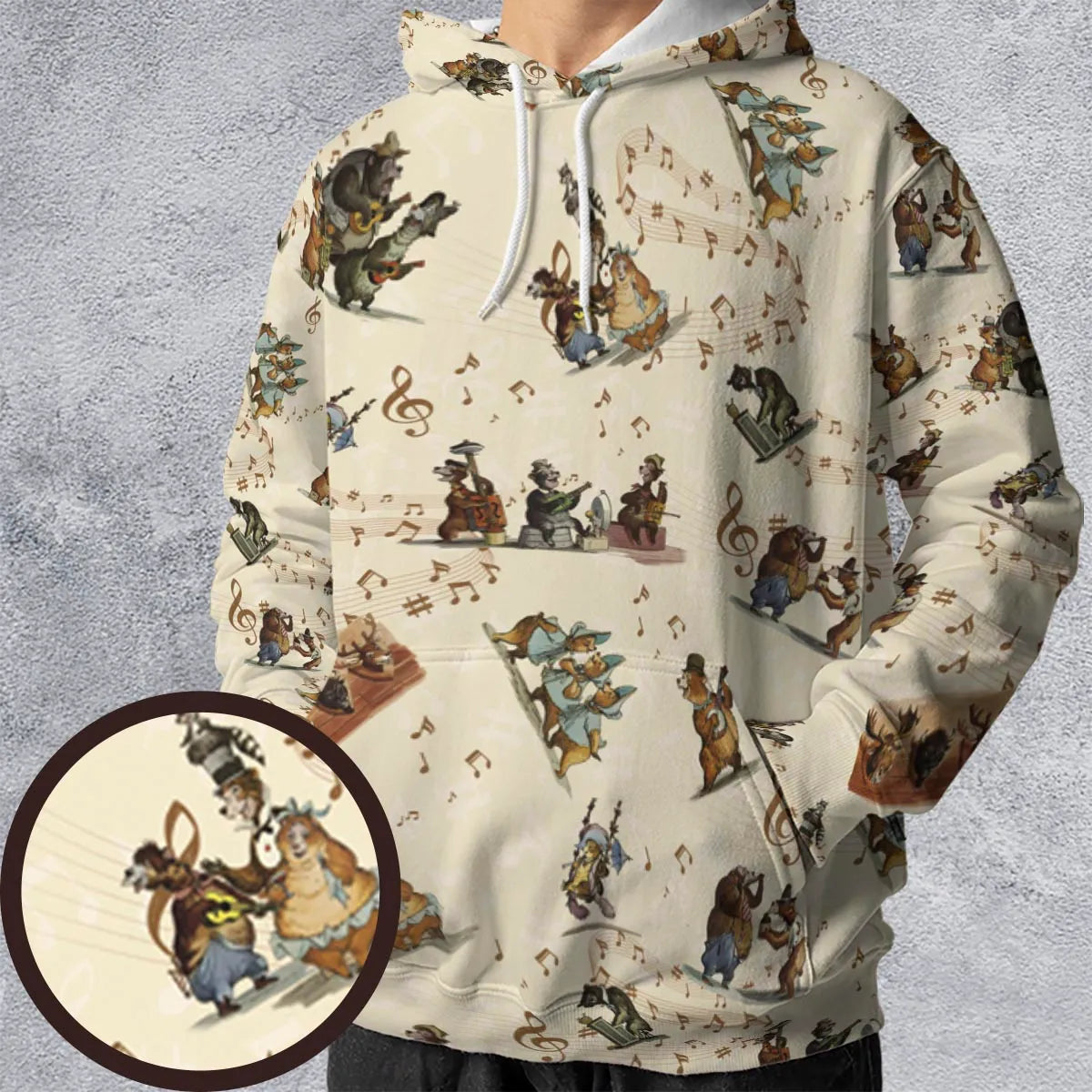 All-over Print Hoodie - LQA8QRNM