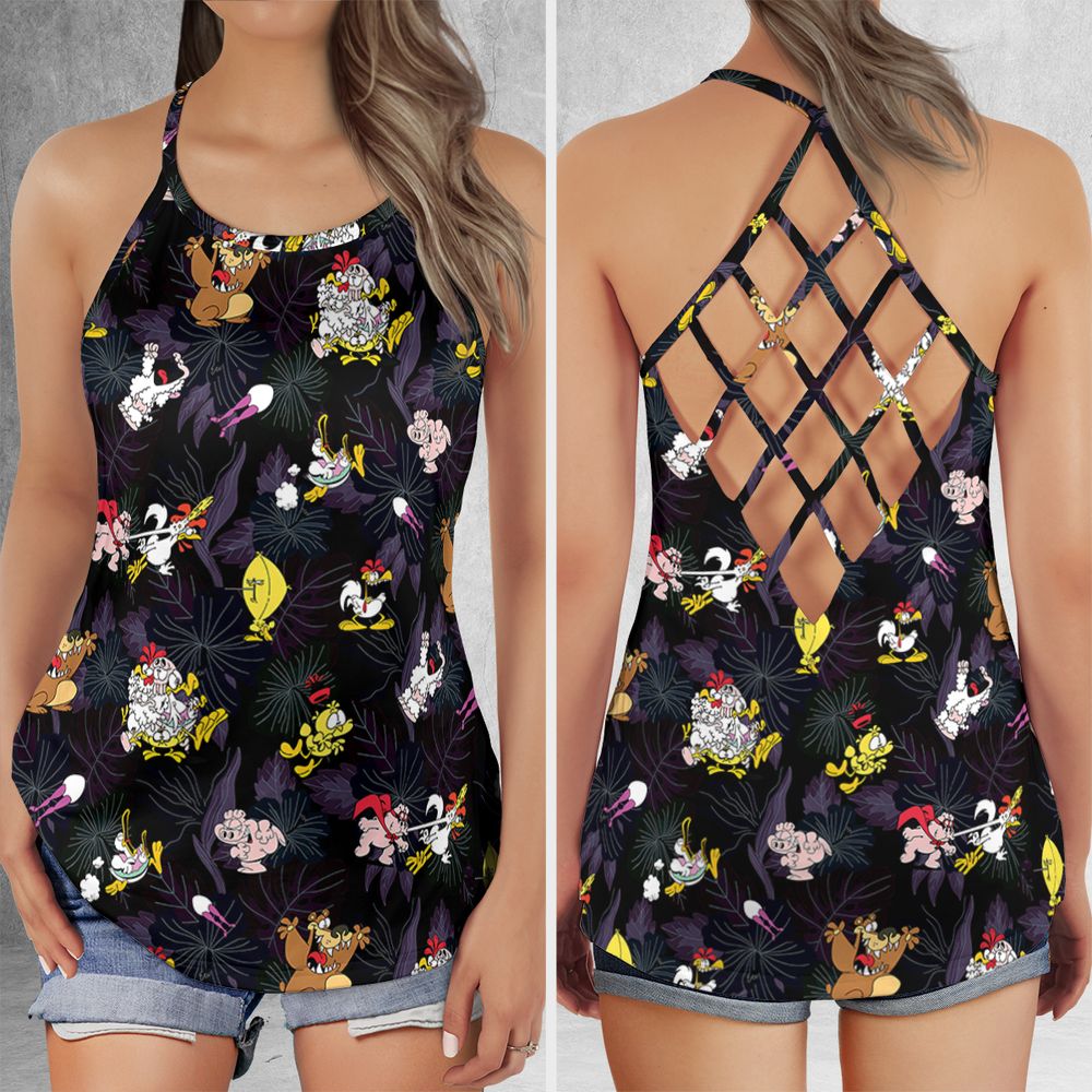 Criss Cross Tank Top - CBMP85E5 -  - 1