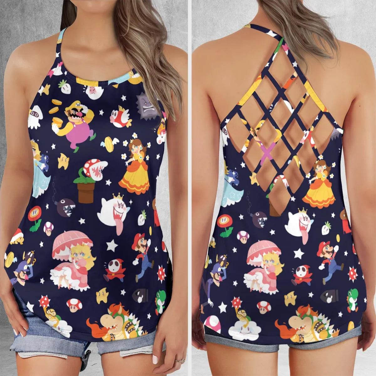 Criss Cross Tank Top - FTL3XJU8