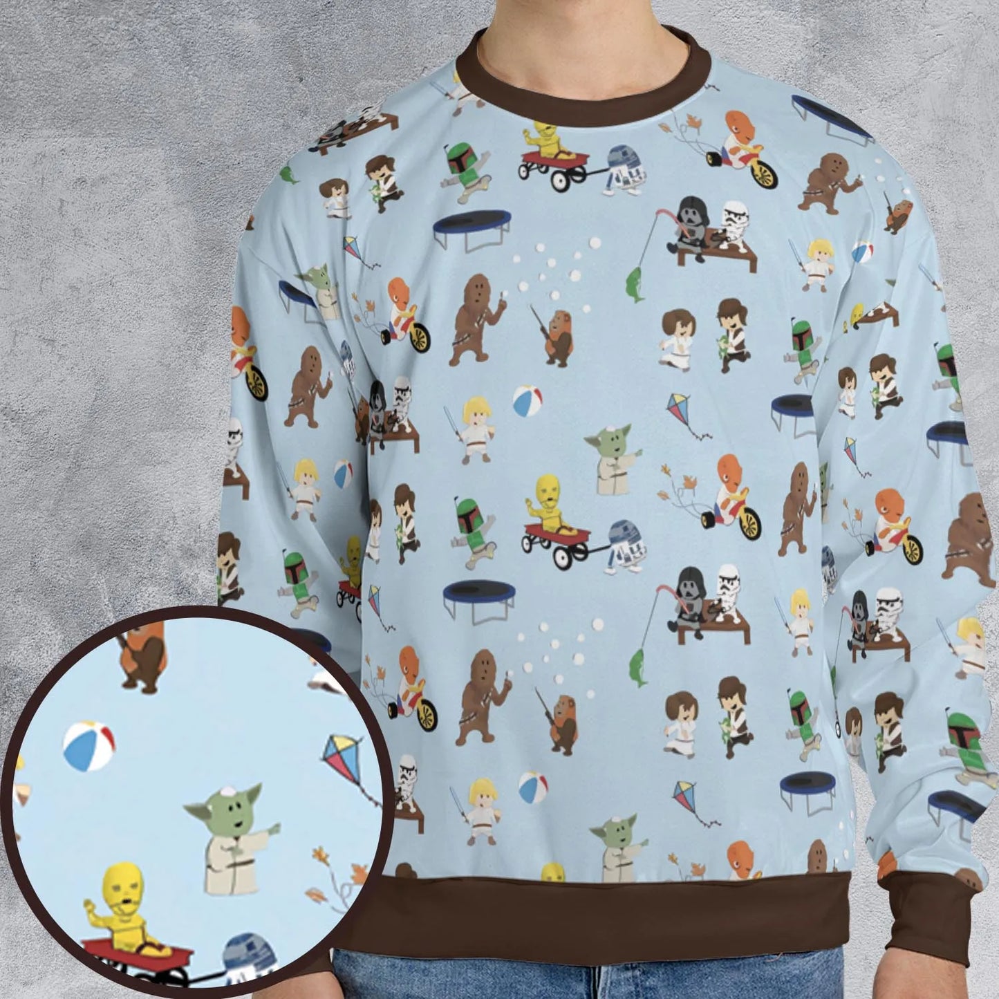 All-over Print Sweatshirt - 3ULNT7PK