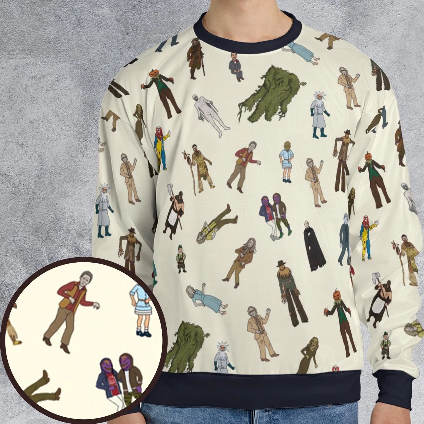 All-over Print Sweatshirt - JL89U4MA