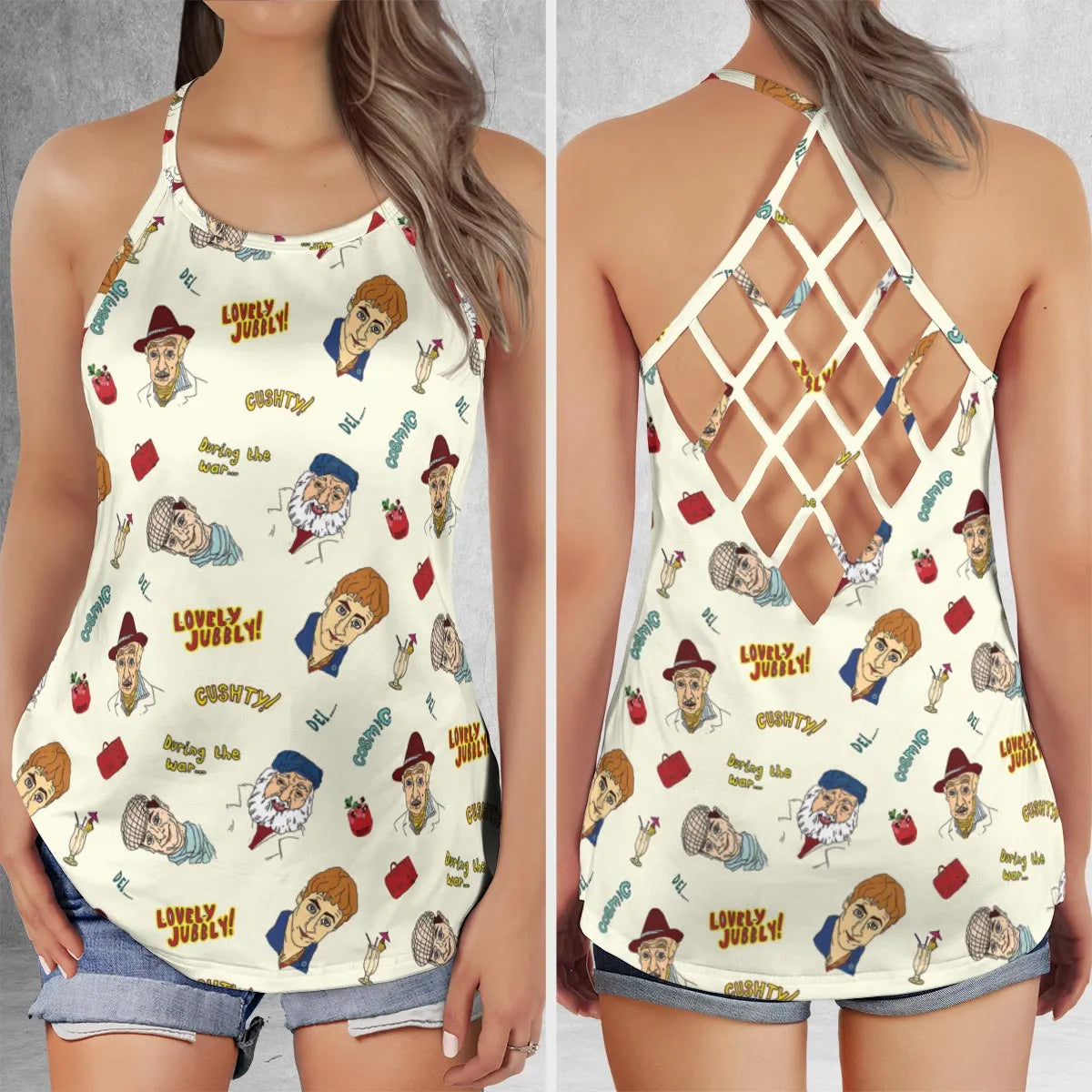 Criss Cross Tank Top - 3SNYHNQS