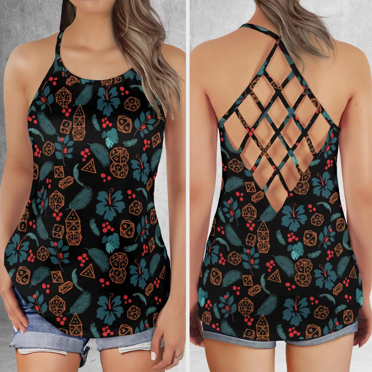 Criss Cross Tank Top - 4DTZ32CM