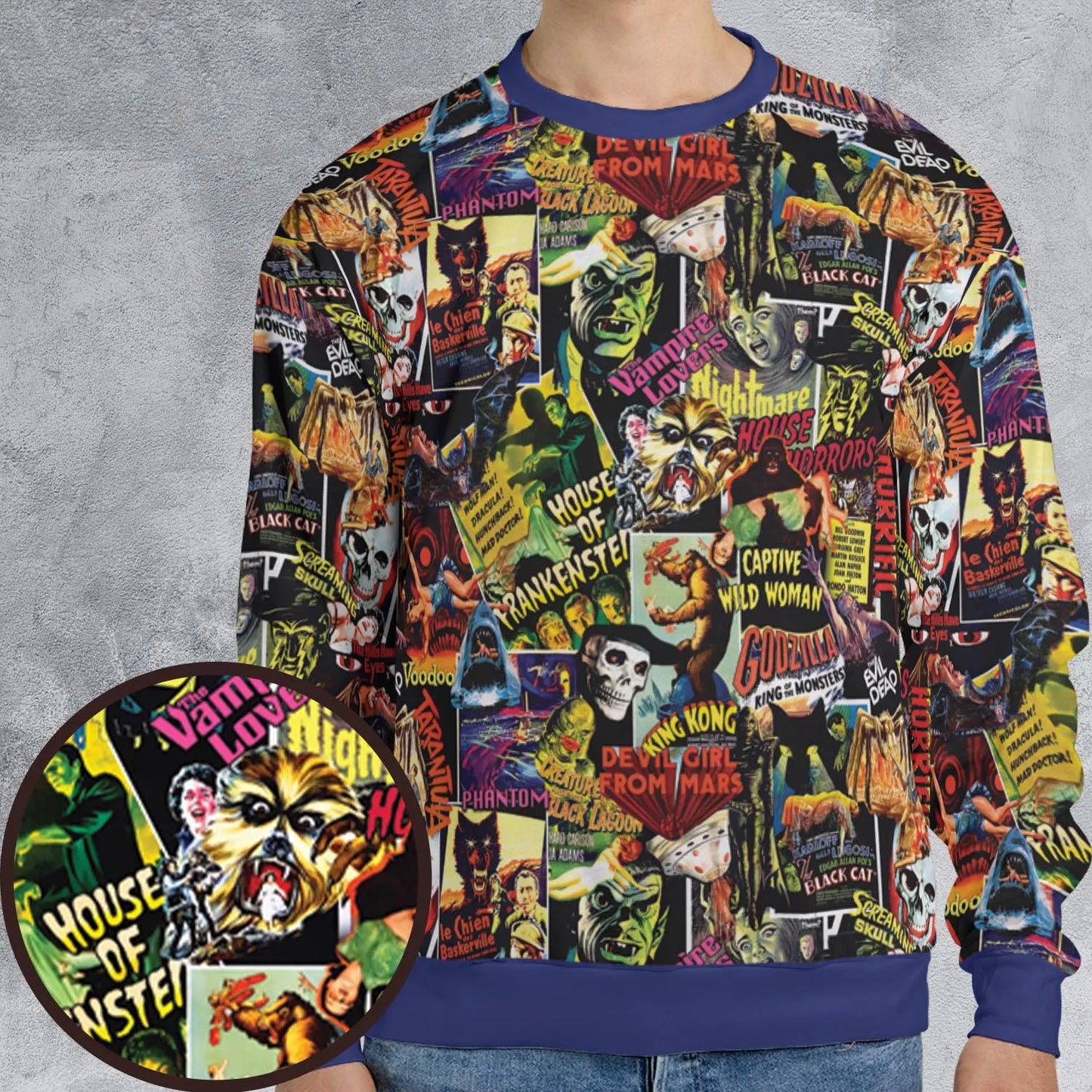 All-over Print Sweatshirt - UJBT5Z1Y