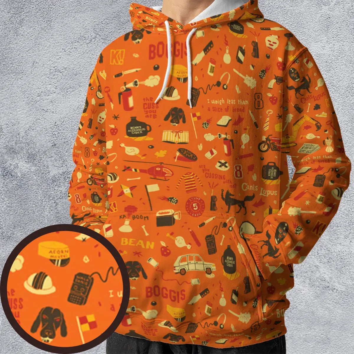 All-over Print Hoodie - 6E62C5E7