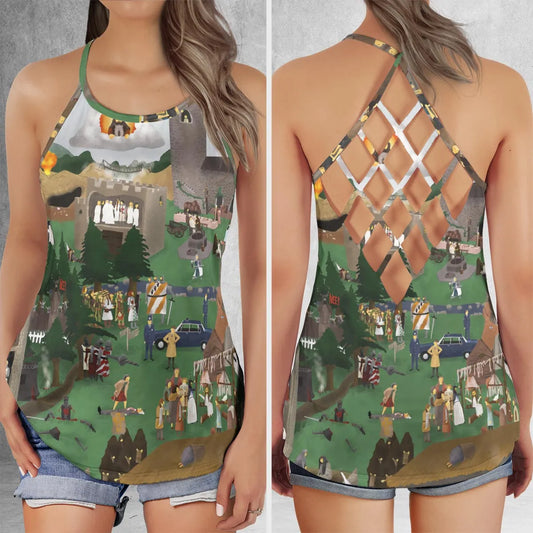 Criss Cross Tank Top - B1ZCMAQL