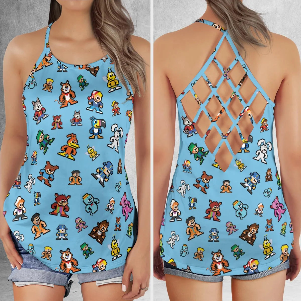Criss Cross Tank Top - XLJ2ZYHB