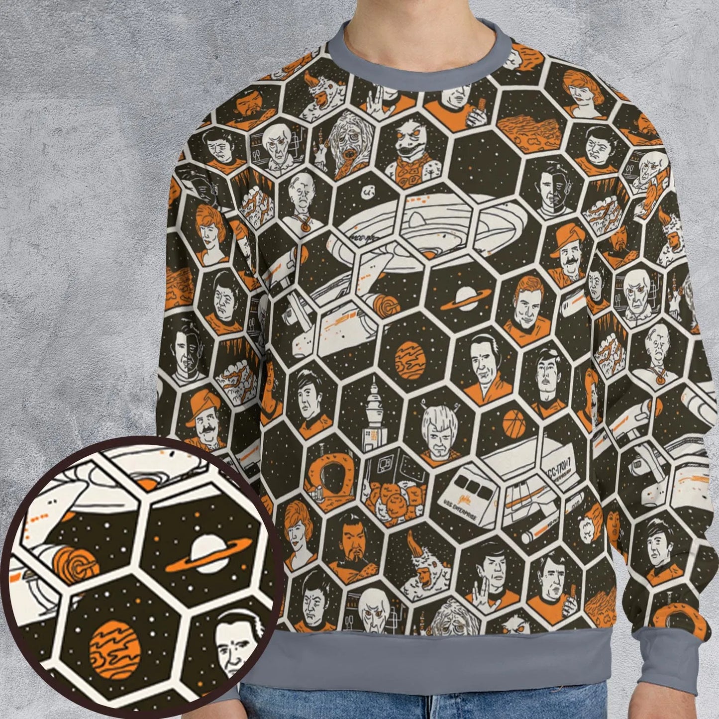 All-over Print Sweatshirt - 17E636NR