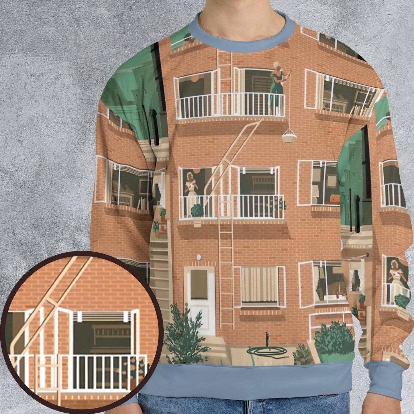 All-over Print Sweatshirt - ZF95FTD2