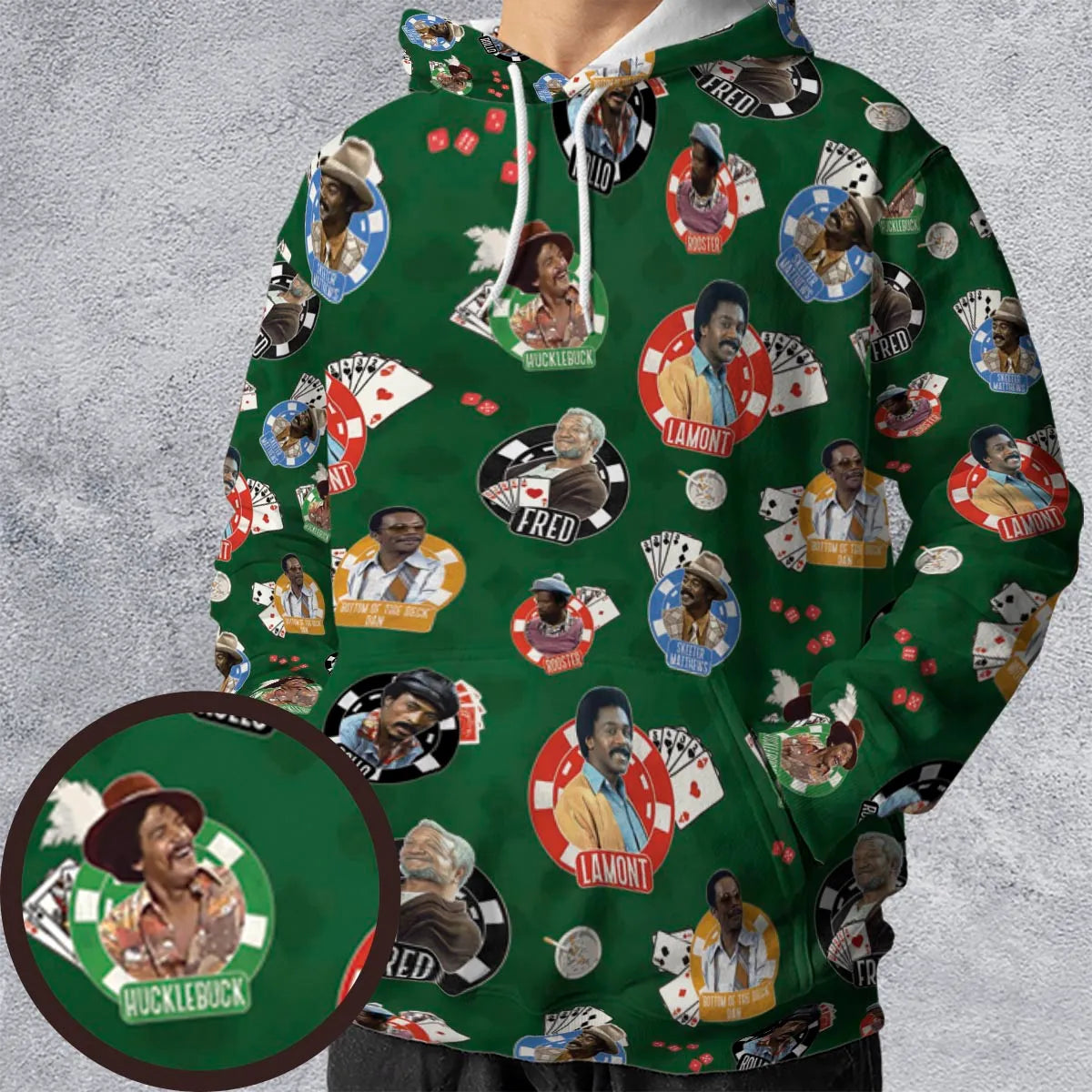 All-over Print Hoodie - J1DS5QUF