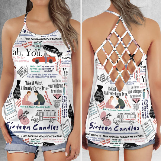 Criss Cross Tank Top - BRQ317B7 -  - 1