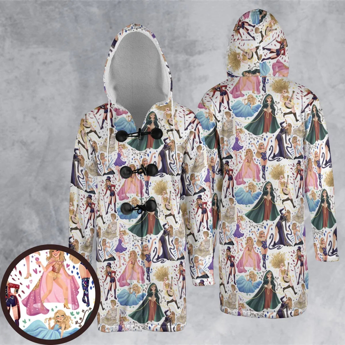 Hooded Cloak Coat - KBVK84F1