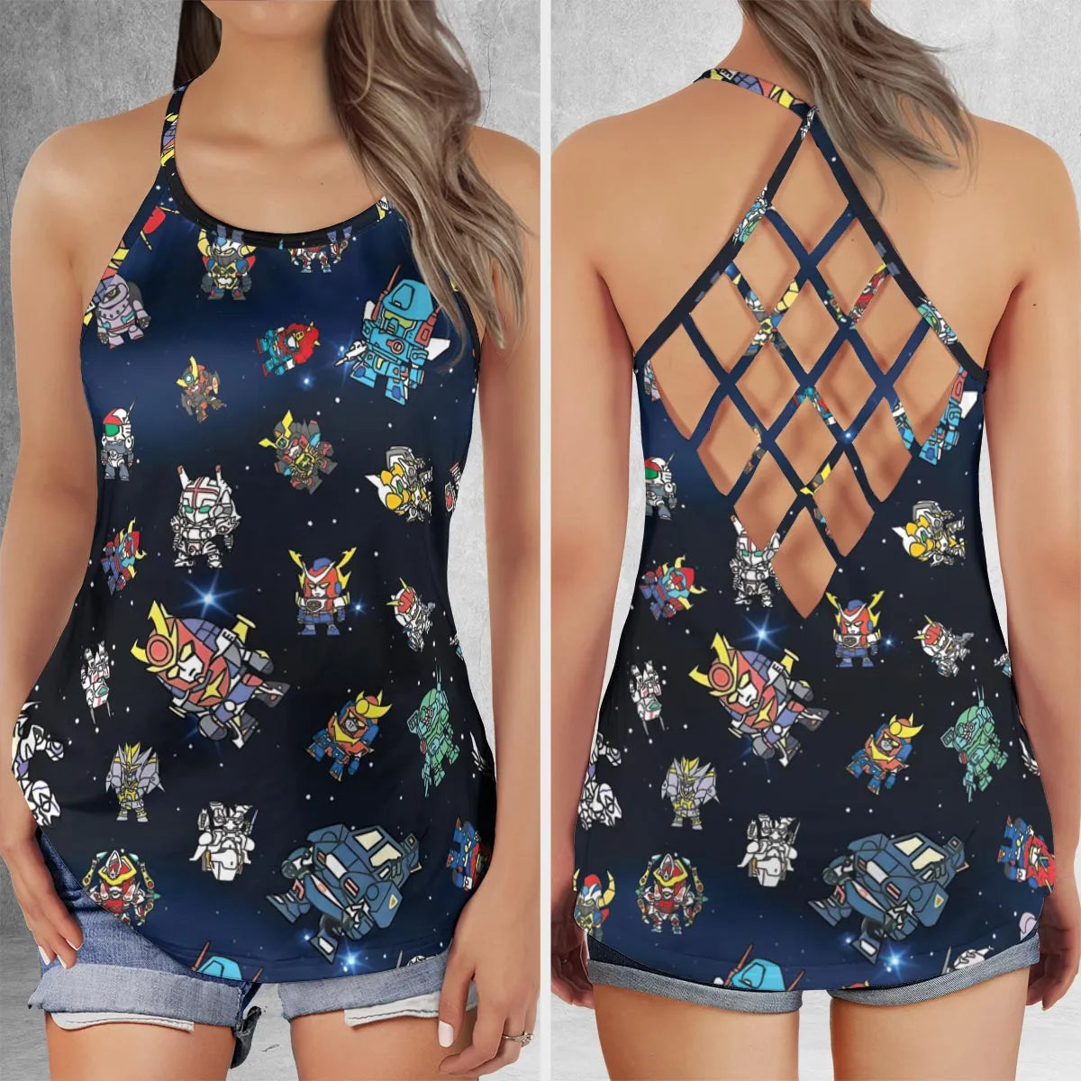 Criss Cross Tank Top - P1ZE6VB4