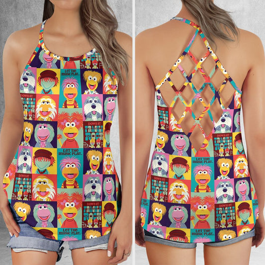 Criss Cross Tank Top - C1VA1BFF -  - 1