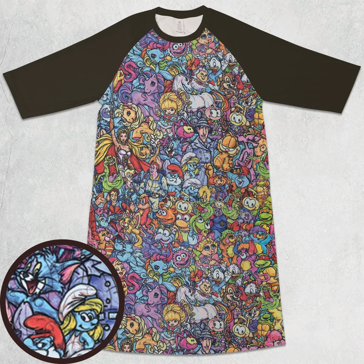3/4 Sleeve Raglan Dress - H7X8YQX4