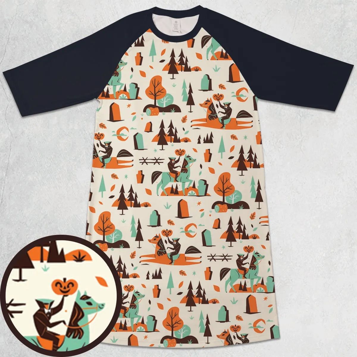 3/4 Sleeve Raglan Dress - 9PPXEH9U